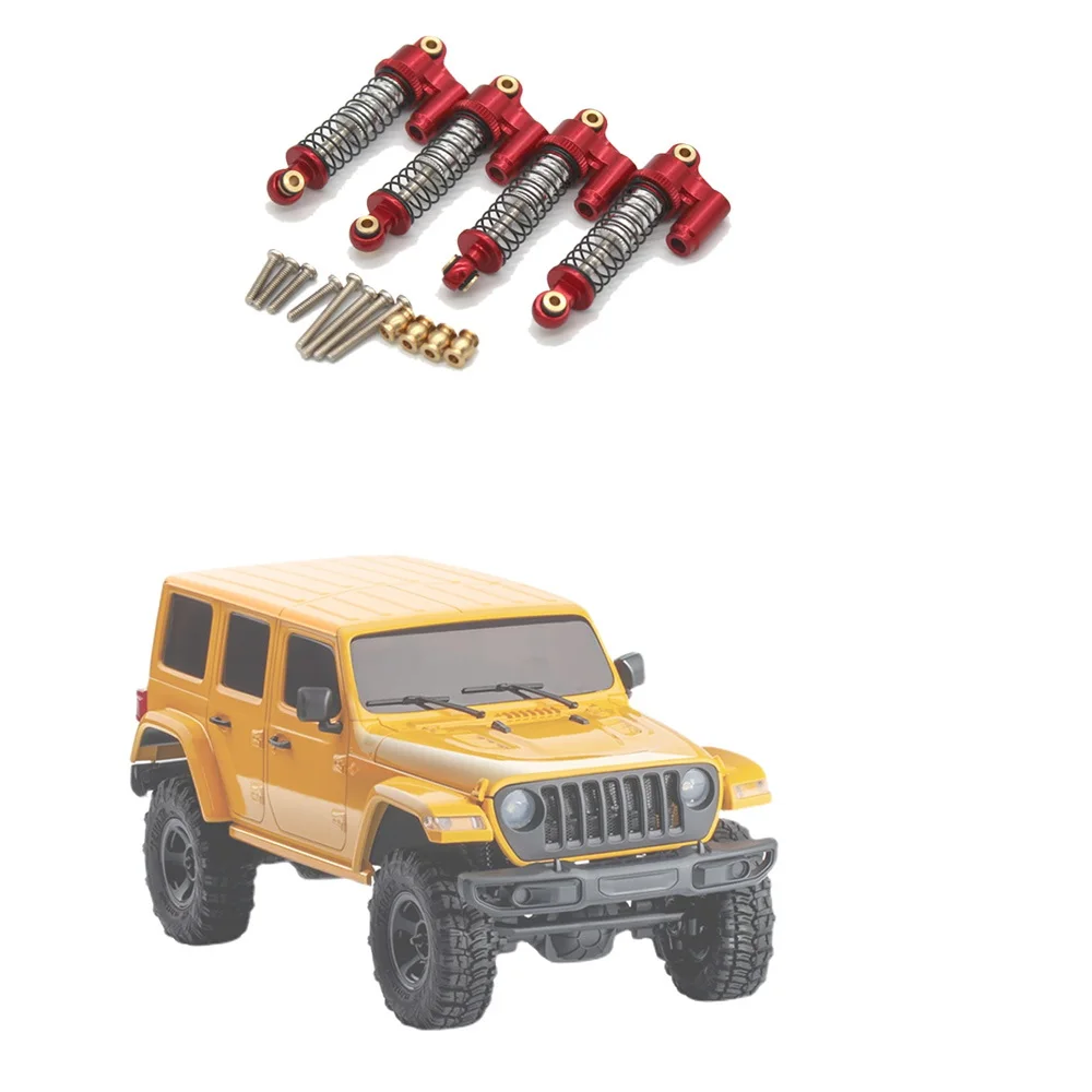 4PCS Metal Shock Absorber Damper for 1/18 Scale FMS Toyota Fj Cruiser Land Cruiser Arizona JEEP RC Car Upgrade Parts,2