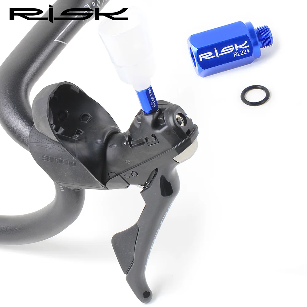 RISK Hydraulic Disc Brake Bleed Funnel Adapters For R9120 ST-R9170 MTB Bike Conversion Road Hand Shift Repair Tool