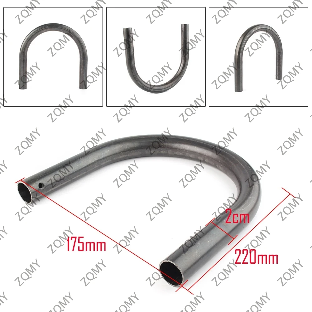 1 pçs motocicleta cafe racer assento quadro aro loop final brat 175mm 210mm universal para honda para yamaha para suzuki aço inoxidável