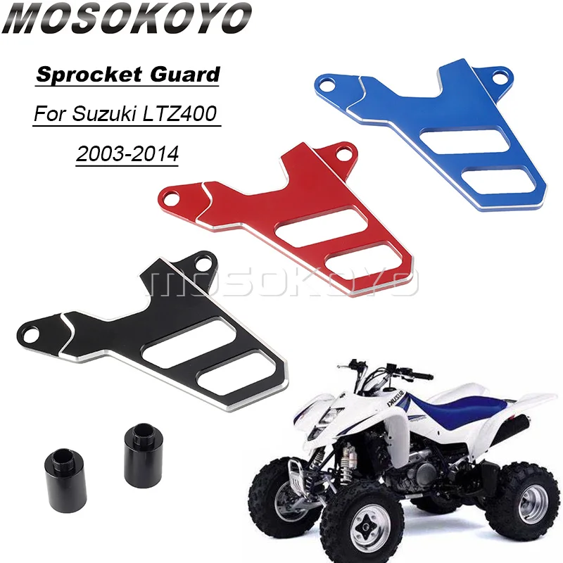 For Suzuki LTZ400 LTZ 400 LTZ-400 2003-2014 Front Sprocket Cover Chain Protector Guard Protective CNC Aluminum ATV Accessories