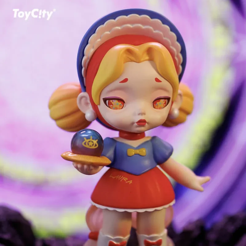

Toycity Laura Wolf and Man Tea Party Series Anime Figure Guess Bag Ornament Figurines Home Decor Dolls Model Girls Gift