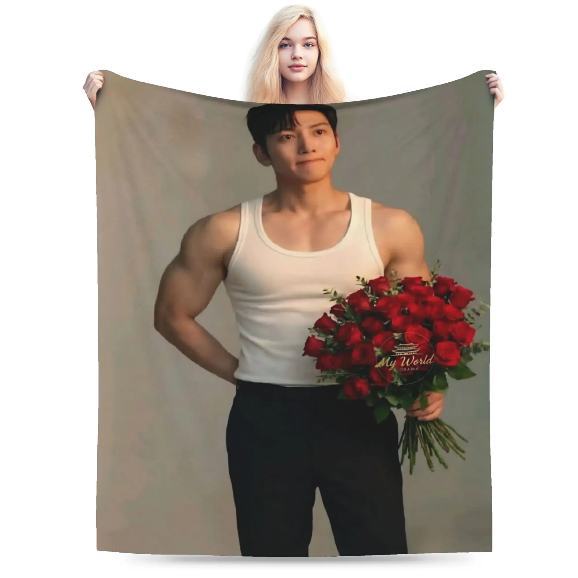 Ji Chang-Wook Accessories Blanket Cozy Soft  Throw Blankets for Sofa 50x60 Inches Multi-size Throws And Blankets