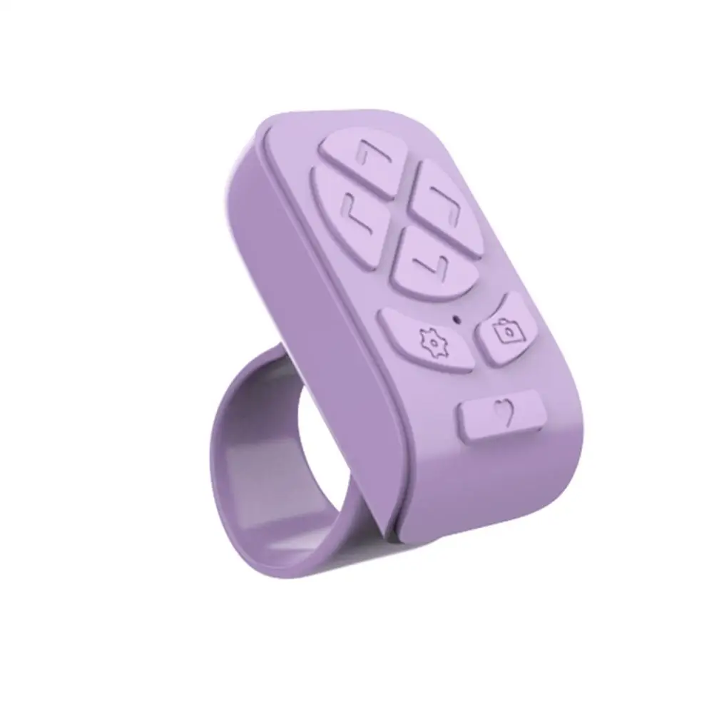 جهاز تحكم عن بعد محمول لاسلكي متوافق مع تقنية البلوتوث، جهاز تحكم فيديو لصور السيلفي بأطراف الأصابع، تحصف صفحة تلقائية للهاتف K4o0