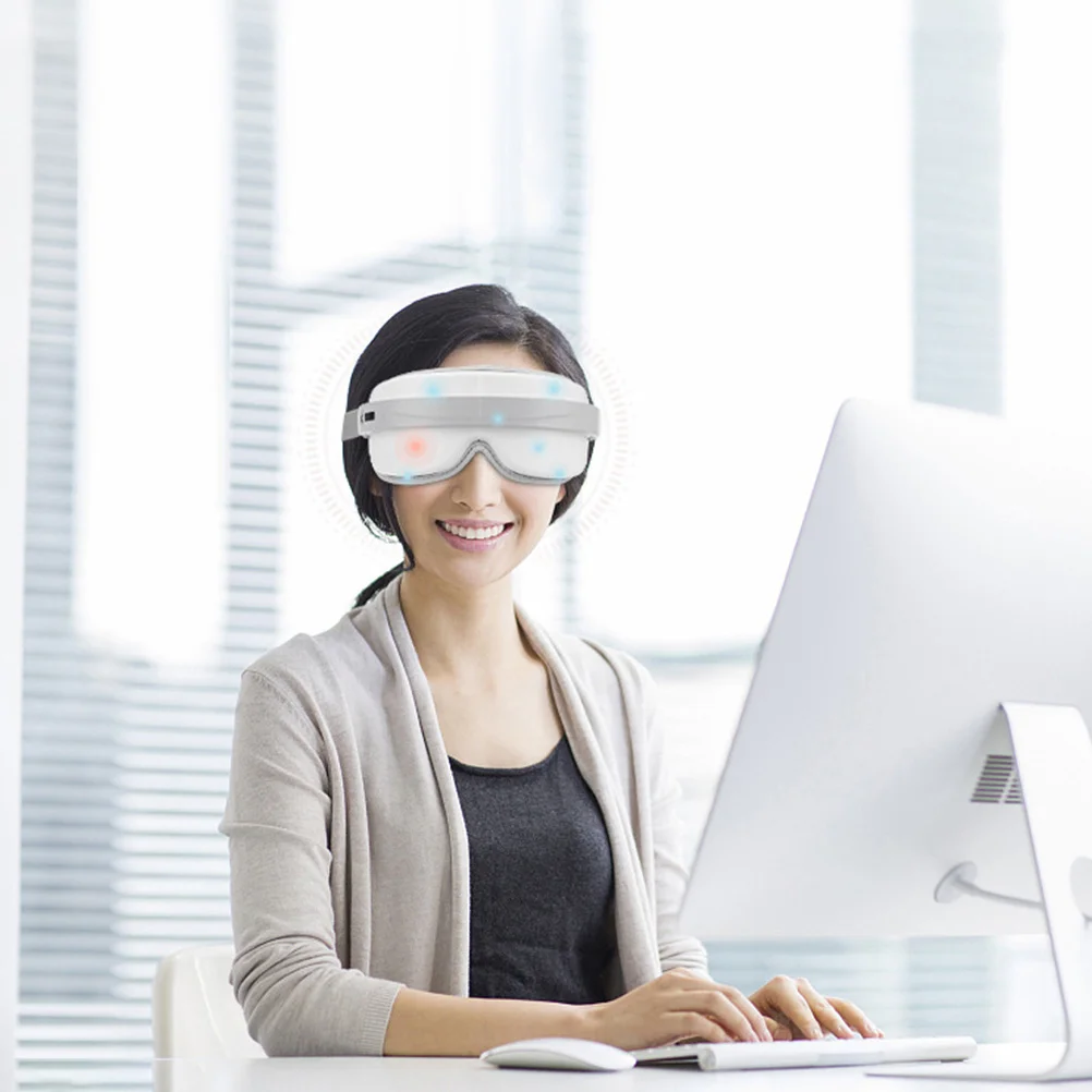 

1Set Eye Massager Ergonomic Portable Electric Anti-Aging Tool Relieves Fatigue Dark Circles Improves Sleep USB Rechargeable Eye