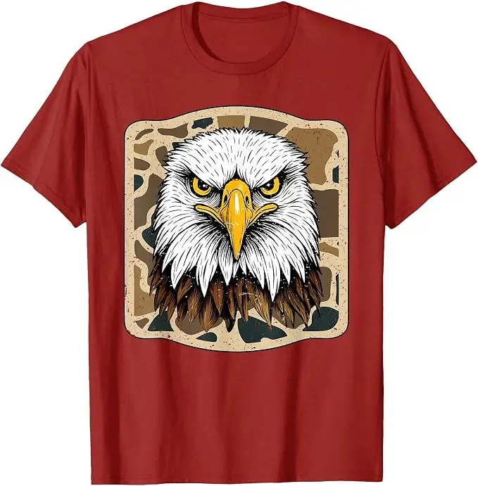 Eagles Camo Football Game Day Schul-Maskottchen Team Spirit T-Shirt Y2k Schul-Football-Team Spirit Kleidung Weiches Baumwoll-Grafik-T-Shirt – Detail 13