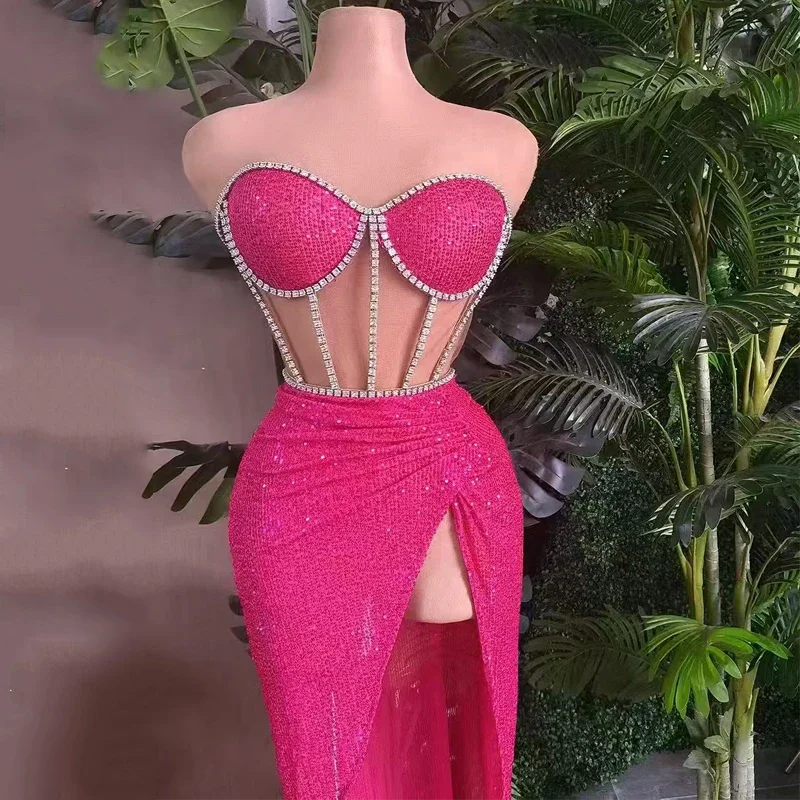 

Luxury Party Outfits Women Celebrate Evening Dresses Group Jazz Dance Performance Costumes Stage Catwalk Wear