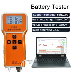 RC3563 High-precision Internal Resistance Detector Four-wire High-end  Probe AC Lithium Lead Acid Lithium Car Battery Tester