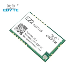 LoRa Wireless Module 433MHz LoRa Spread Spectrum Module EBYTE E22-400T33S 33dBm 16KM IPEX/Stamp Hole LBT RSSI Antenna Module