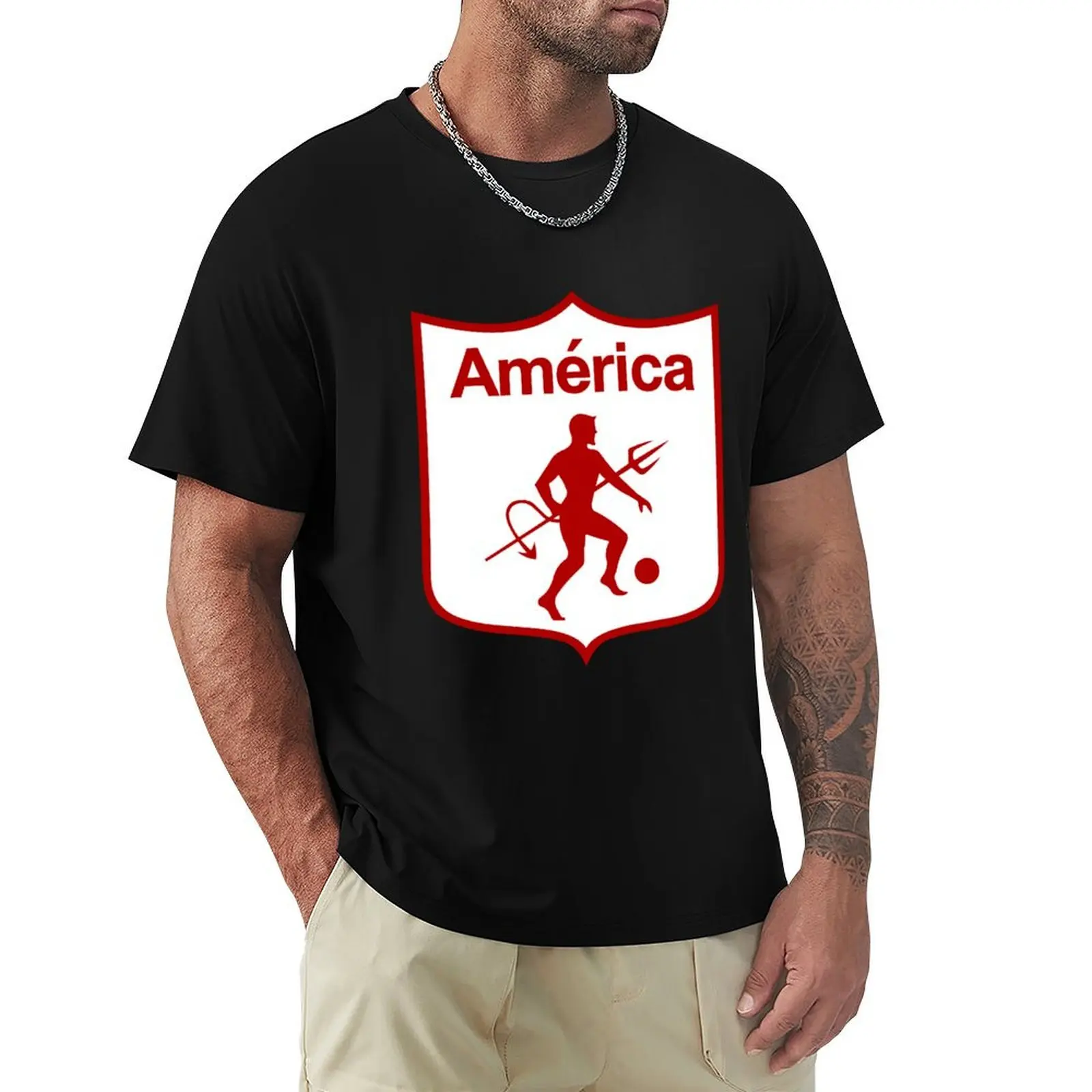 

América de Cali S. A. T-Shirt Summer Casual Loose T-Shirt