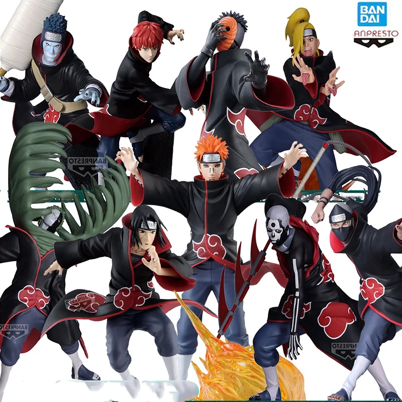 

Original In Stock BANPRESTO AKATSUKI Pain Zetsu Konan Tobi Hidan Deidara Sasori Kakuzu Itachi Figure Anime Model Genuine Toy