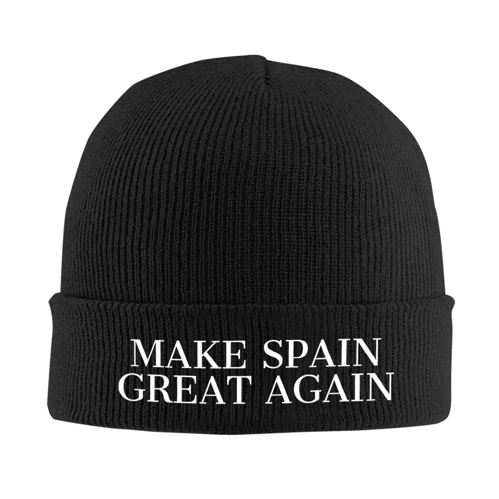 Make Spain Great Again Spanish Pride Knitted Hat Beanies Winter Hats Warm Acrylic New Arrival Espana Cap Men Women Birthday Gift