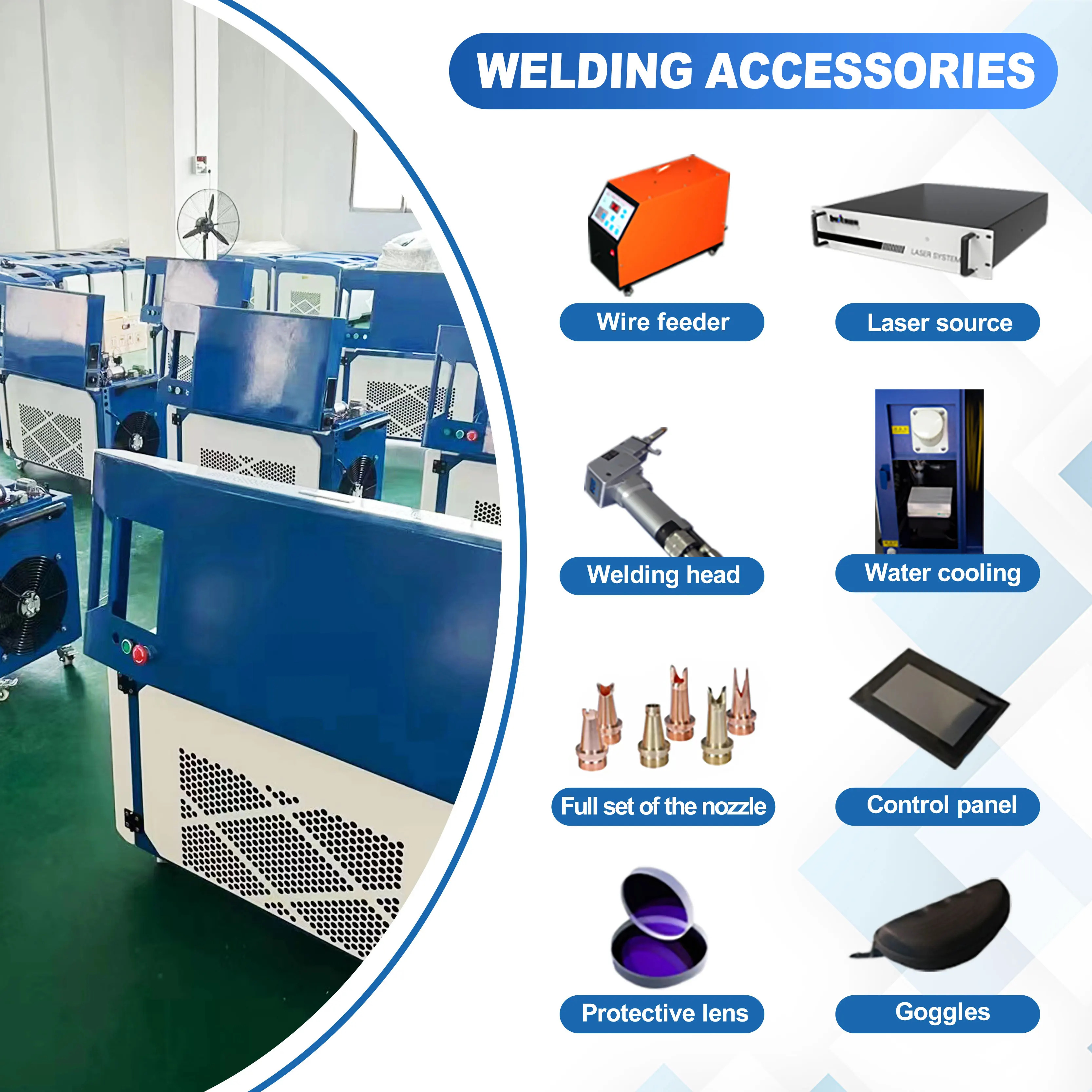 2025 Premium Products Handheld 1500W 4-in-1 Fiber Laser Lassen Snijden Reinigingsmachine voor Metaal Staal