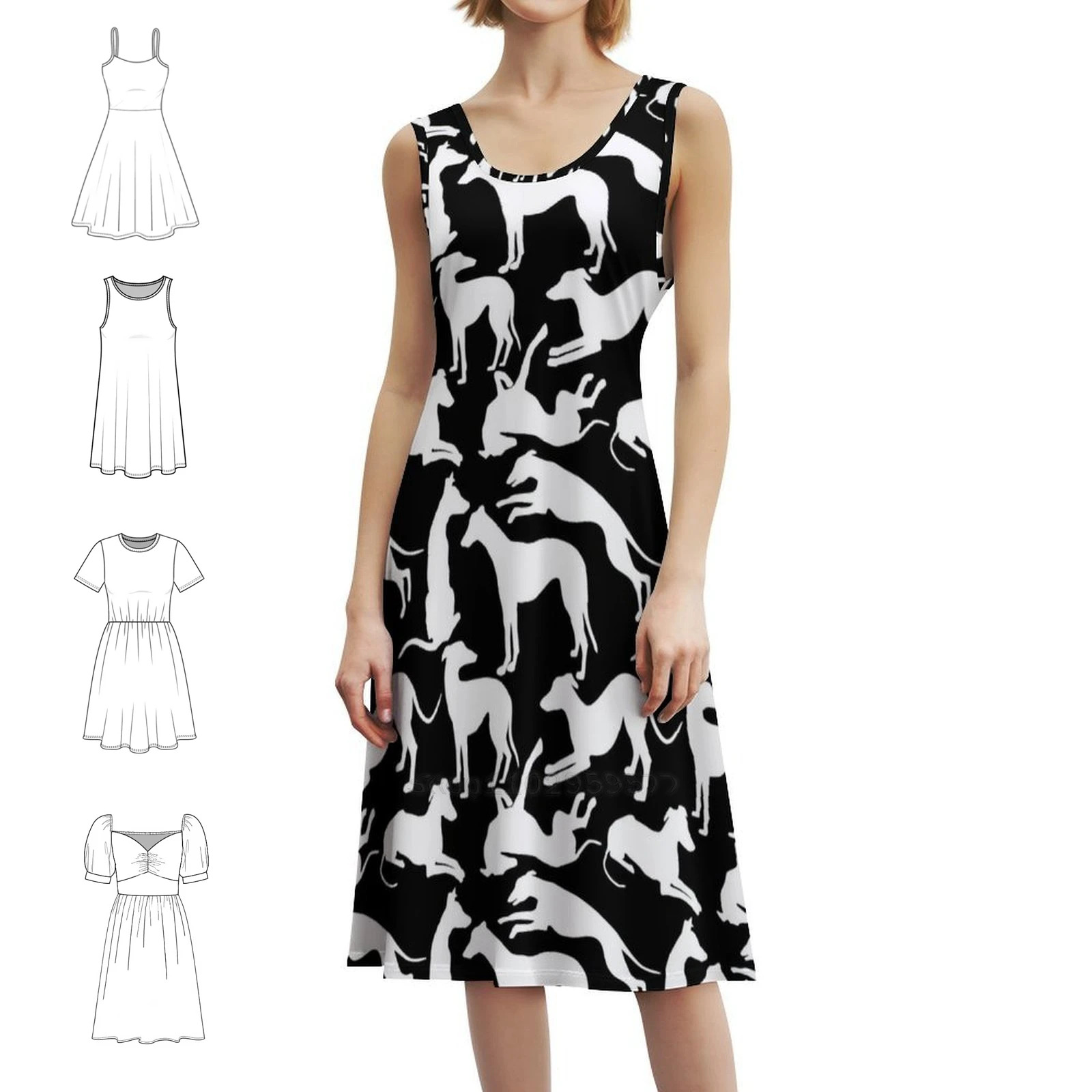 

Белое, черное монохромное сексуальное платье с силуэтом борзых для женщин, мини-платье для пляжной вечеринки, дня рождения, борзые