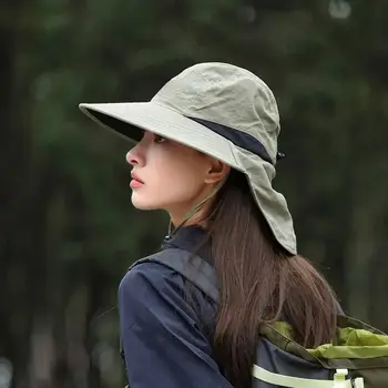 1 szt. Szeroki kapelusz przeciwsłoneczny z wodoodpornym rondem, chroniący przed promieniowaniem UV, do wędkowania, wspinaczki, safari, wędkarstwa, wędkarstwa, wędkarstwa, wędkarstwa, letniego, na świeżym powietrzu, na prezent 8 best sales Czapka wodoodporna - №7