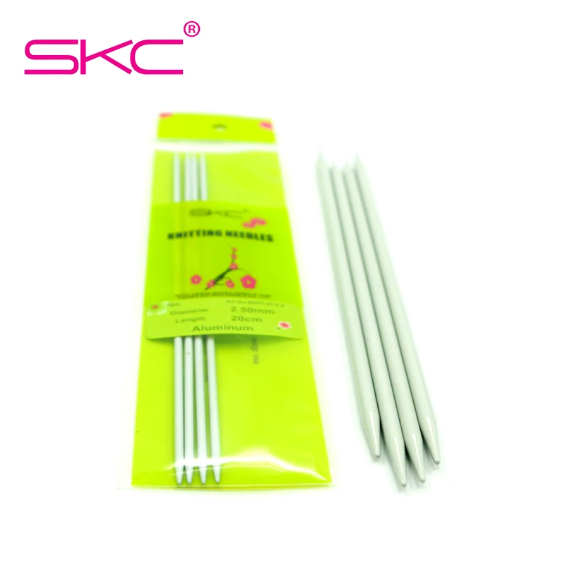 SKC 20cm Knitting Needles Set Aluminum Straight Knitting Needles Crochet Hooks High Quality Surface Porcelain Knitting Needles