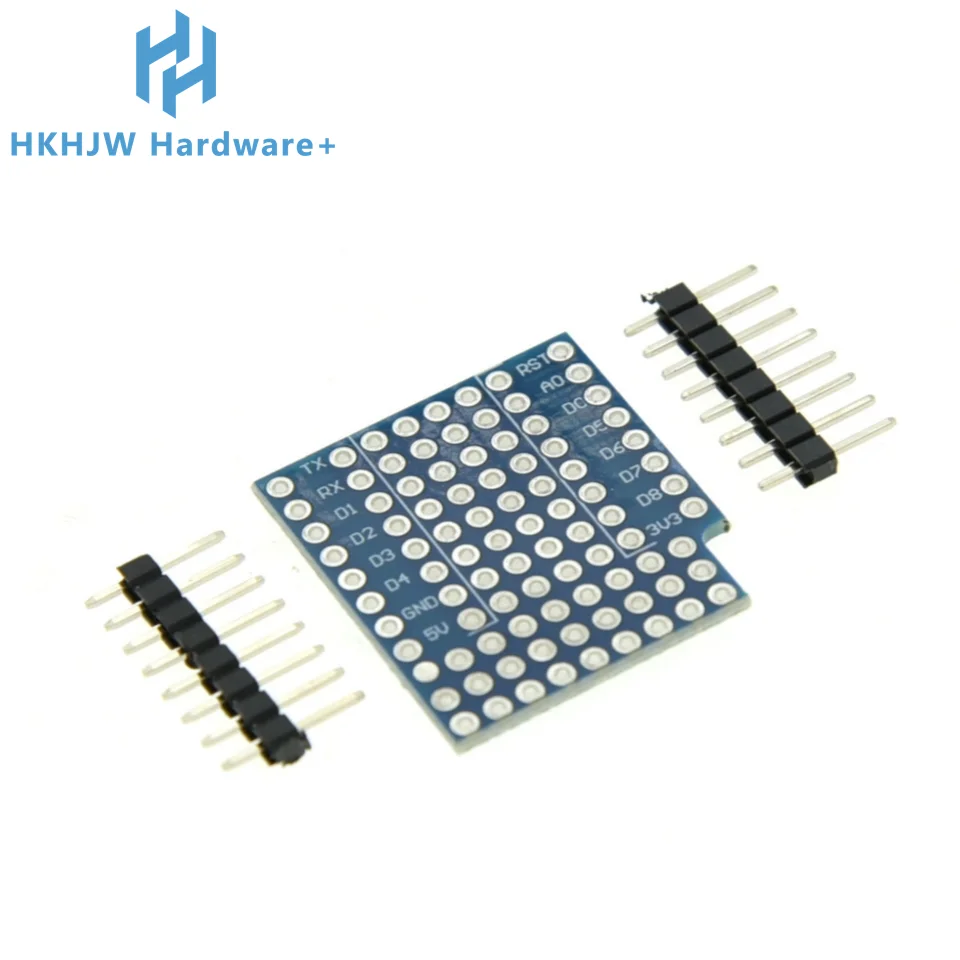 1PCS ProtoBoard Shield For WEMOS D1 Mini Double Sided Perf Board Compatible