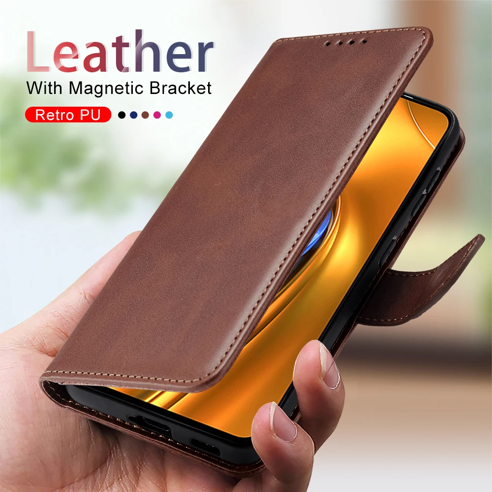 for Xiaomi Poco F4 Case Leather Flip Wallet Cover Poko Little F4 F 4 Pocof4 22021211RG,22021211R 6.67