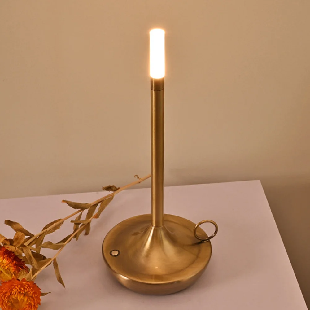 

Креативная настольная лампа с сенсорным управлением, из кованого железа, для дома и спальни