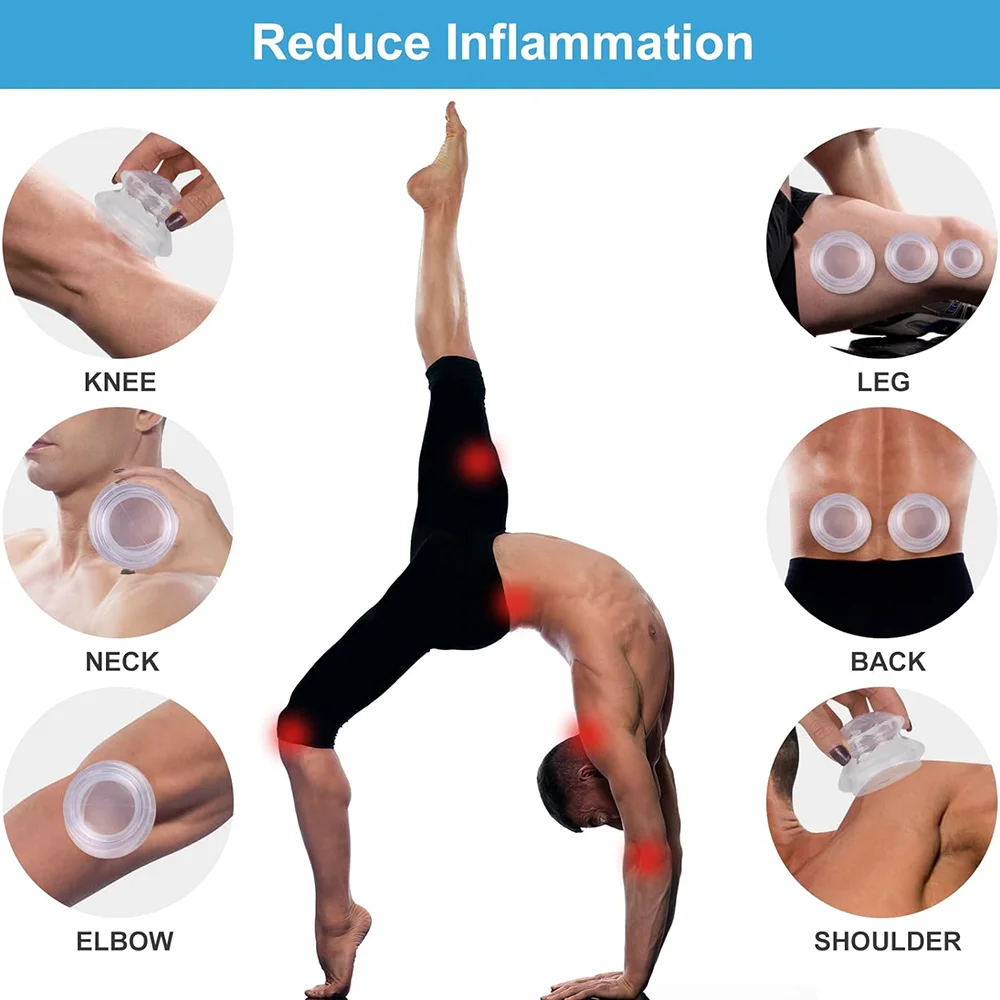 3/4/6 PCS Silicone Cupping Therapy Set Massage Therapy Cups For Beginners, Body Sculpting, Massage Therapy, Pain Relief Massager image 4