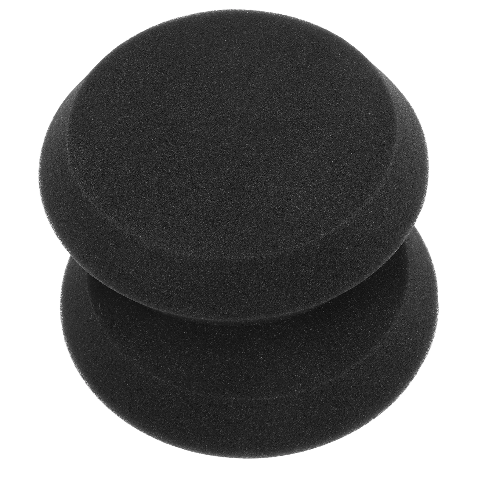 

2 pcs Black Angled Edge Waxing Sponge Car Polishing Pad Durable Buffing Tool For Motorcycle Boat Quick Application Corner Edge