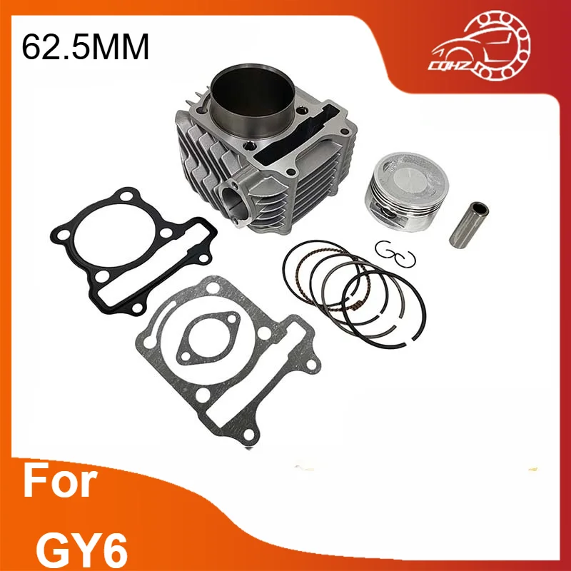 

CQHZJ 62.5mm Big Bore Cylinder Piston Ring Tool Gasket Set For GY6-200 ATV180 1P63QML Haomai Motorcycle Engine Spare Part