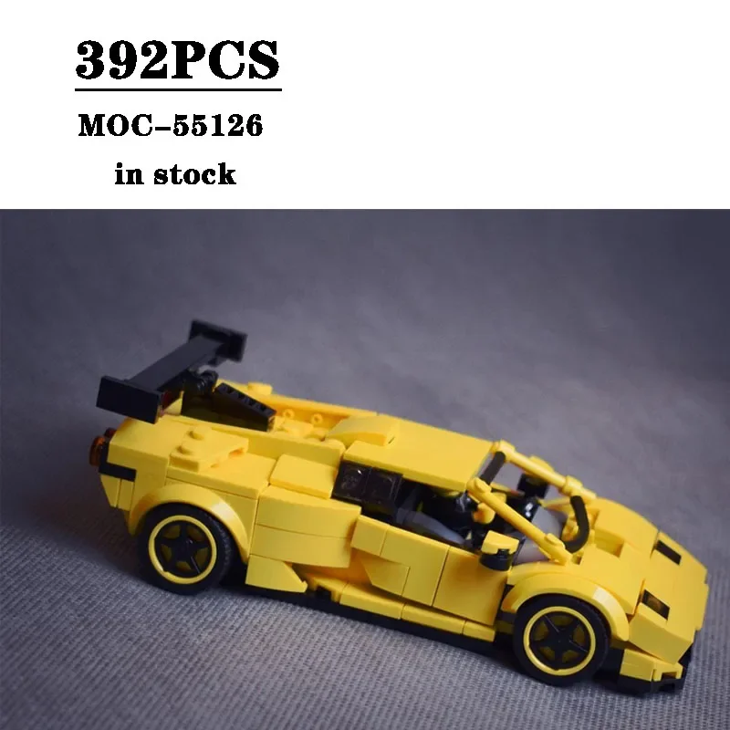 Building Block MOC-55126 Free Racing Car Assembly Model 392PCS Adult and Children's Puzzle Education Birthday Christmas Toy Gift