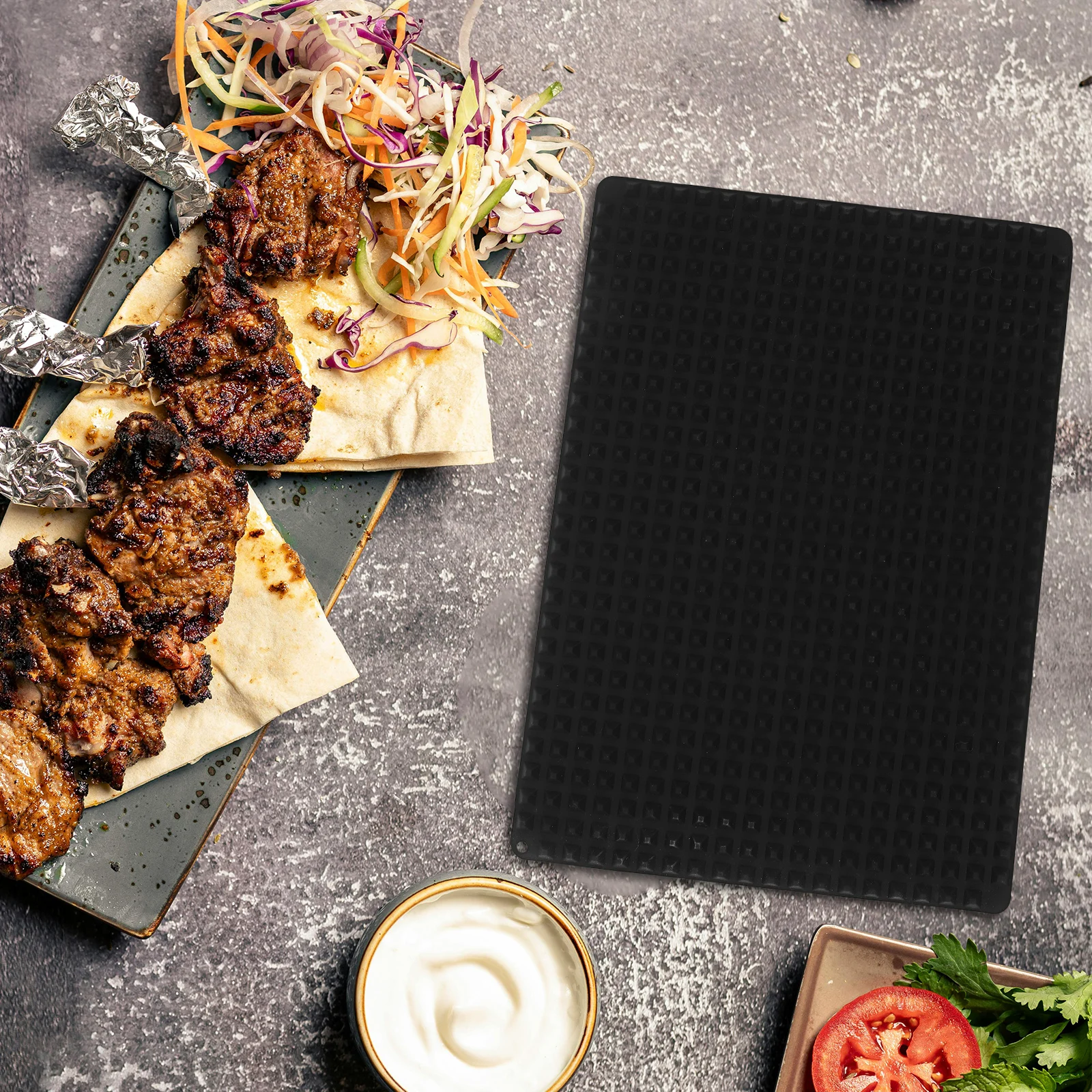 

Roasted Chicken Mat Barbeque Grill Mats Heat Resistant Silicone Bbq for Gas Dough Rolling