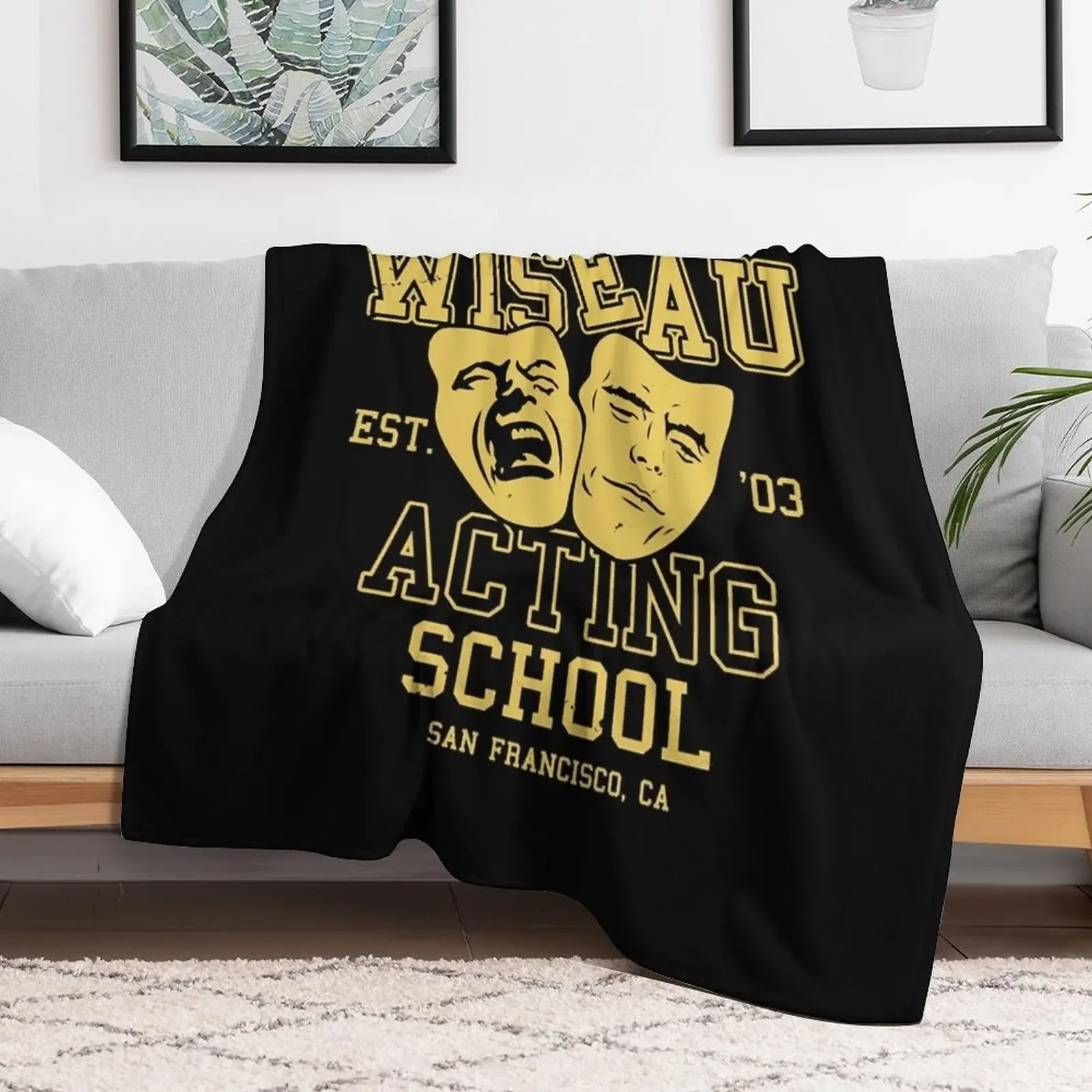 Wiseau Acting School Throw Blanket Hairys Hair Blankets