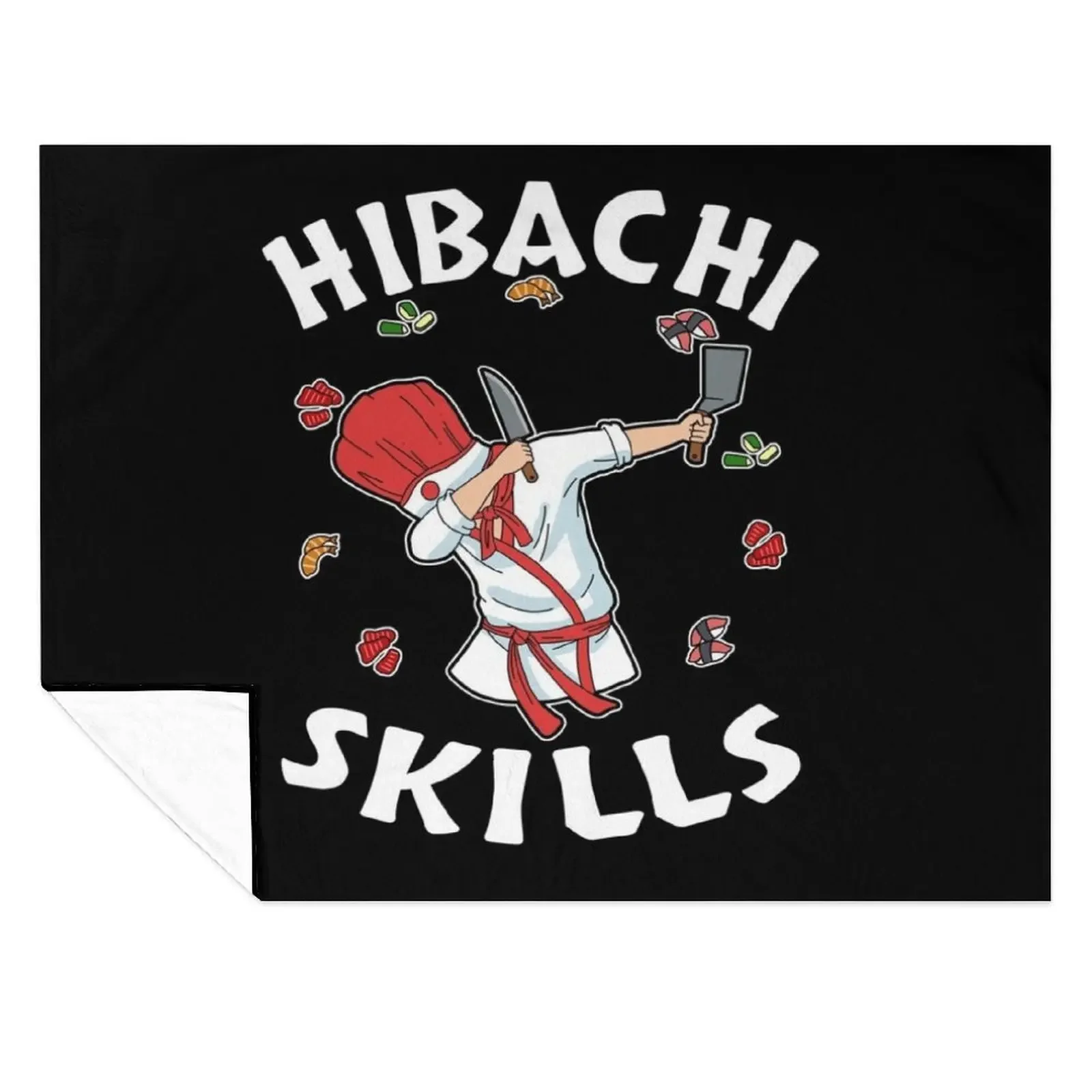 

Hibachi Connoisseur Gifts Hibachi Chef Costume Hibachi Grill Throw Blanket Thin Soft Plaid Designers Vintage Blankets