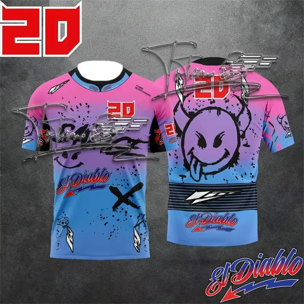 

2025 Men And Women Motorcycle Loose Short Sleeved T-Shirt Summer Hot Selling Breathable Quick Drying Printed Short Sleeved Shirt
