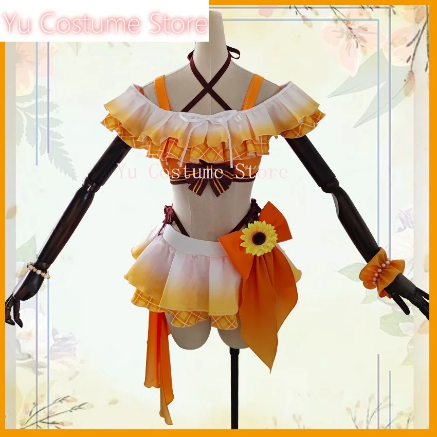 Yu Costume Honoka Kousaka Cosplay Costume LoveLive Lovely Summer Bikini Swimming Suit Swimsuit Swimwear Women Girls Party Dress