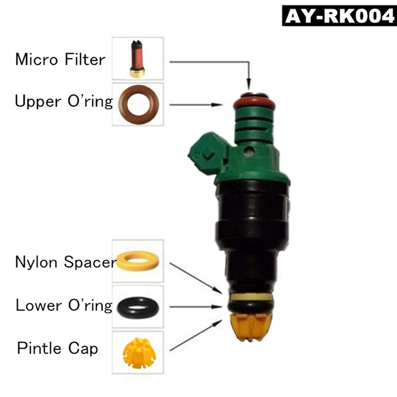 6X Fuel Injector Repair Kit 0280150440 13641703819 For -BMW E60 E39 520I 523I Car Replacement AY-RK004