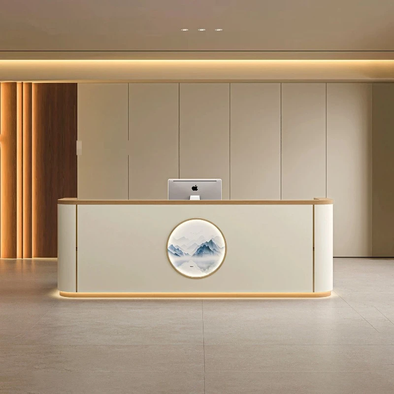 

Business Custom Reception Desks Salon Beauty Commercial Specialty Reception Desk Office Executive Mostrador Recepcion Furniture