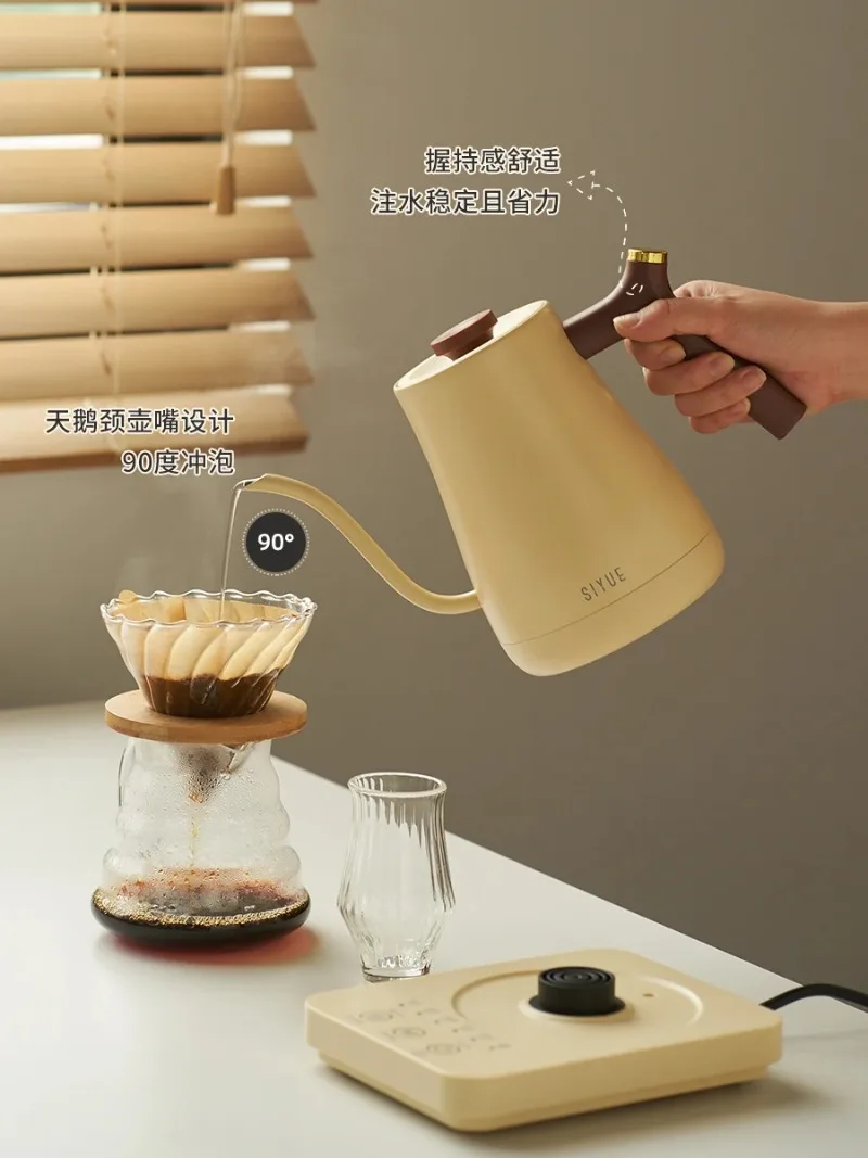 غلاية كهربائية بدرجة حرارة ثابتة ، إبريق قهوة يدوي ، إبريق شاي برقبة معقوفة ، أجهزة منزلية