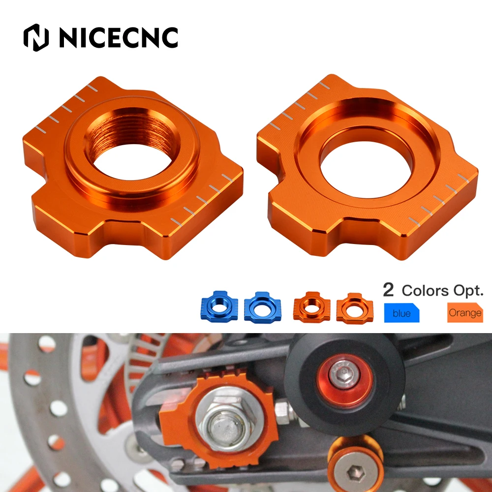 Axle Blocks Chain Adjuster For KTM 690 790 950 990 1050 1090 1190 1290 Duke Enduro Supermoto Super Adventure R S LC8 SMR SMT RC8