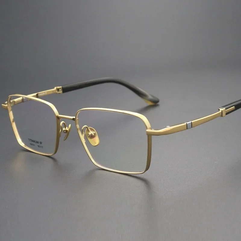 

Высококачественные японские мужские очки по рецепту, оправа из натурального рога H2414, титановая оправа для деловых очков, ручная работа, для мужчин и женщин, для коррекции близорукости