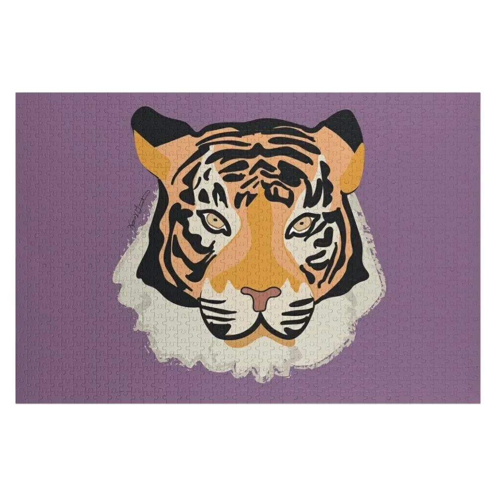 Tiger Jigsaw Puzzle Custom Photo Wooden Name Personalized Child Gift Custom With Photo Puzzle