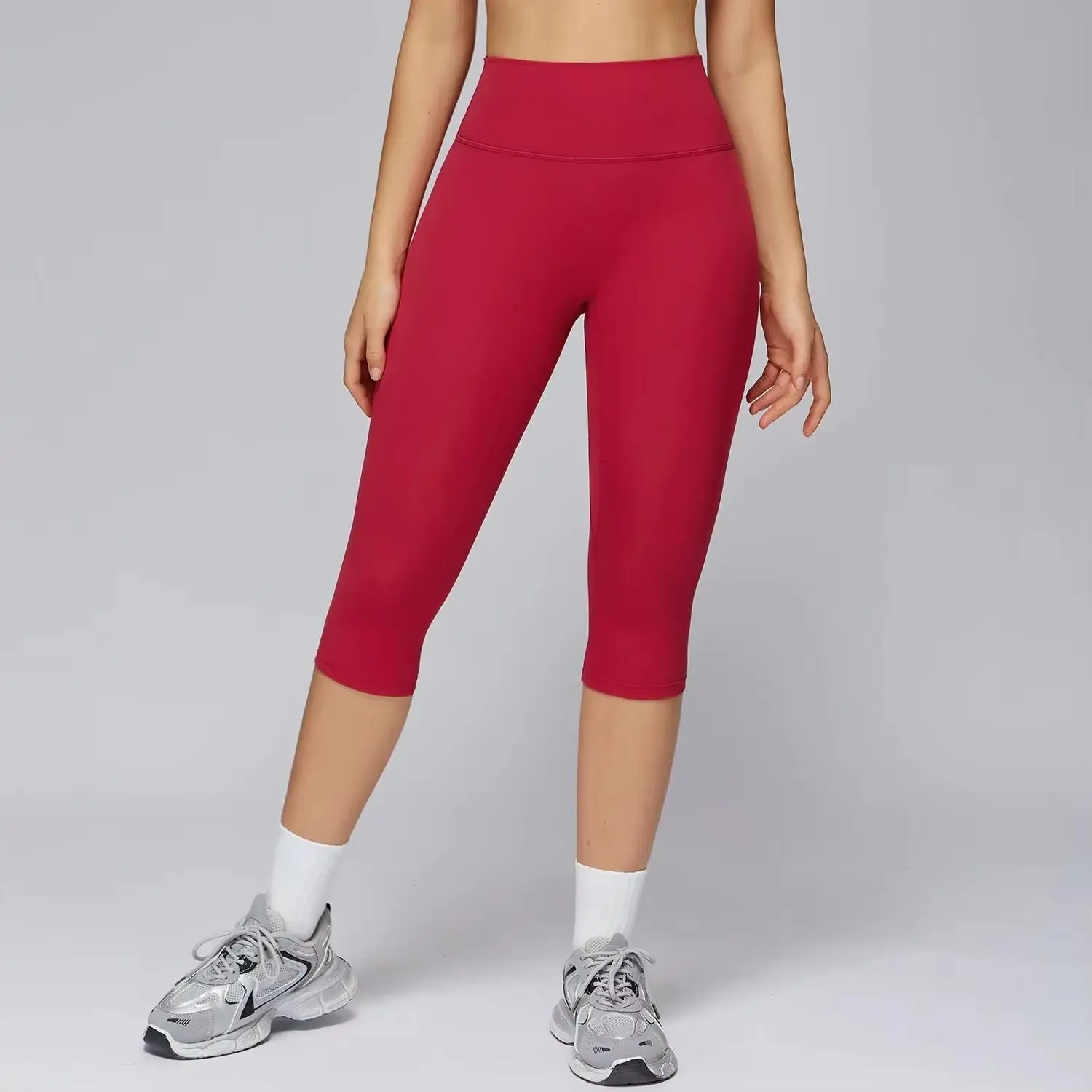 Sports  Leggings Yoga Pants High Waist Quick Drying Tight Fit Slimming Middle Pants Running Outdoor Fitness Clothing for Women