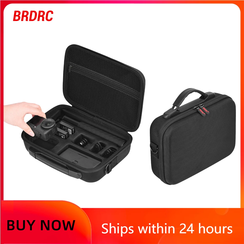 BRDRC Action 6 Tragetasche Schwarz Portable Tasche für DJI OSMO Action 6 Reise-Aufbewahrungstasche Schutzzubehör