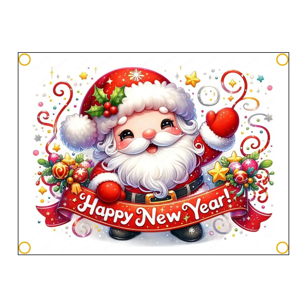 

Custom Christmas banners with various sizes of 90x150cm 3x5ft large Christmas decoration flags background banners