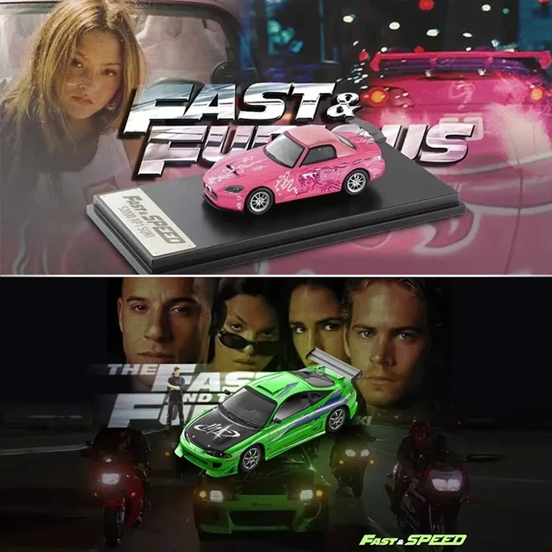 

FS In Stock 1:64 S2000 AP1 SUKI PINK Soft Top S2K Diecast Diorama Car Model Collection Toys Fast Speed