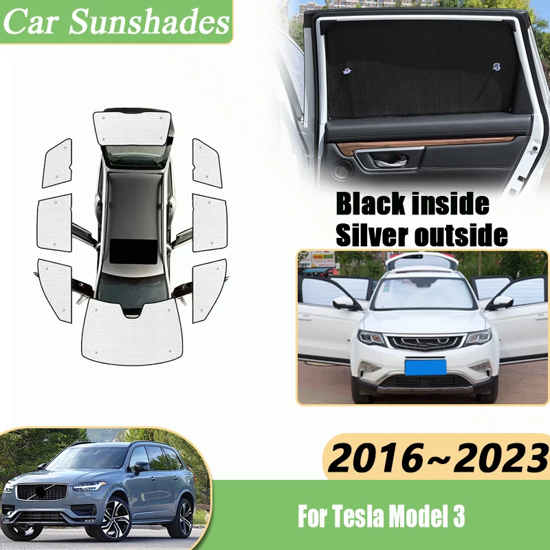 

Car Sunshades For Volvo XC90 MK2 2016-2023 Sun Visor Side Window Heat insulation Shading Anti-UV Privacy Protection Accessories