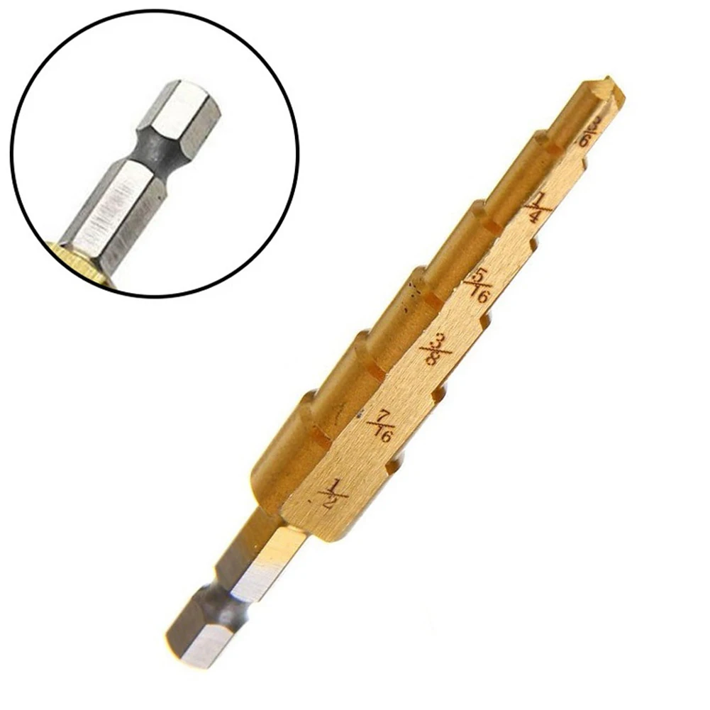 Step Drill Tool 4.76-12.7mm 4241 HSS Step Drill Bit Pagoda Drill Drilling Tool For Workpieces With Hardness Below 25° Iron Plate