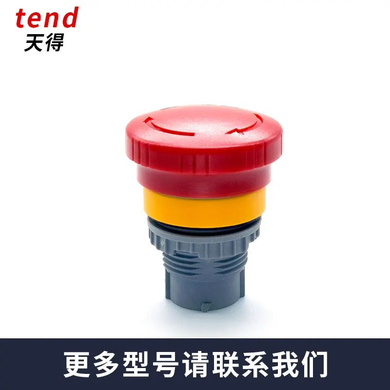 10 قطعة حلاقة على شكل فطر Tn2bkr-1 B2B زر إيقاف الطوارئ التبديل الذاتي قفل TN3IKR-2B المقبض 22 مللي متر #3