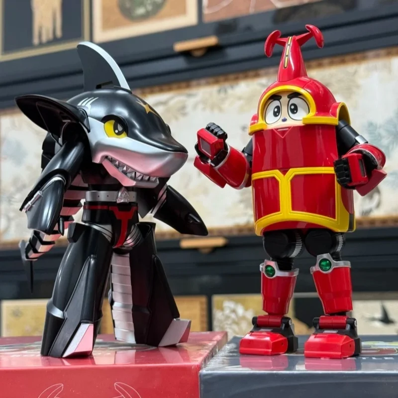 جديد حقيقي 1/12 مقياس Xls B-Robo Kabutack سلسلة 2 القرش Las Vegas Mecha نموذج عمل الشكل جمع الديكور لعبة الهدايا