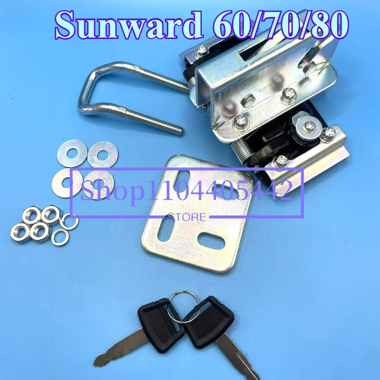 For 60/70/80 Kaiyuan 60 Machine Cover Lock Domestic Universal Small Excavator Rear Cover Lock Excavator Parts