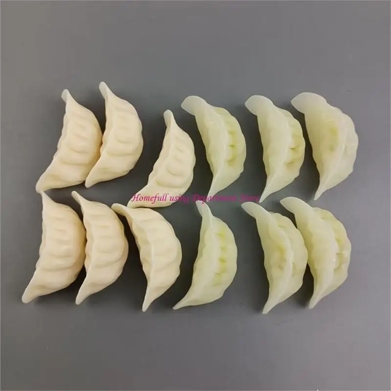 

Artificial Dumpling Set 6Pcs Simulation Dumplings Models for Food Photography Props and Party Decoration