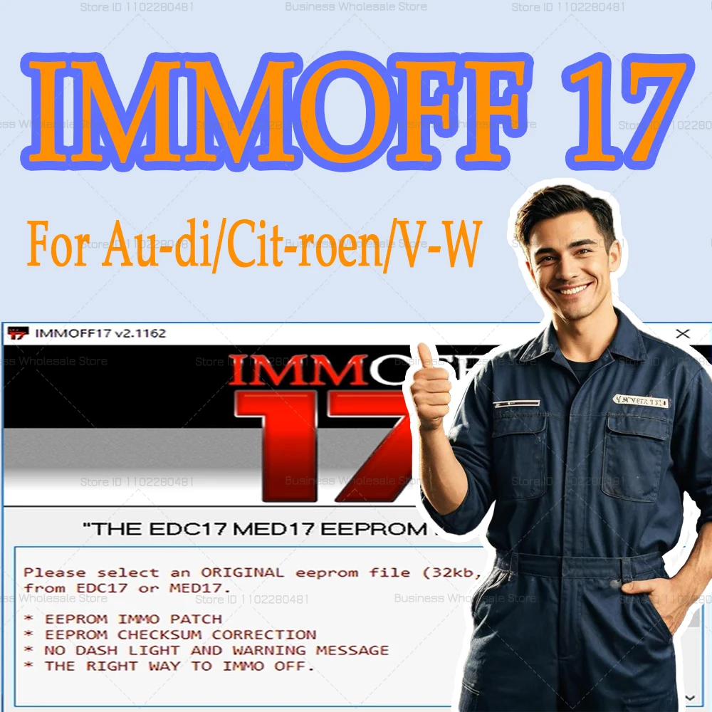 IMMOFF17 Logiciel Comment Activer l'Immo Off sur un ECUs Audi avec EDC17 et MED17 sans Endommager le Système