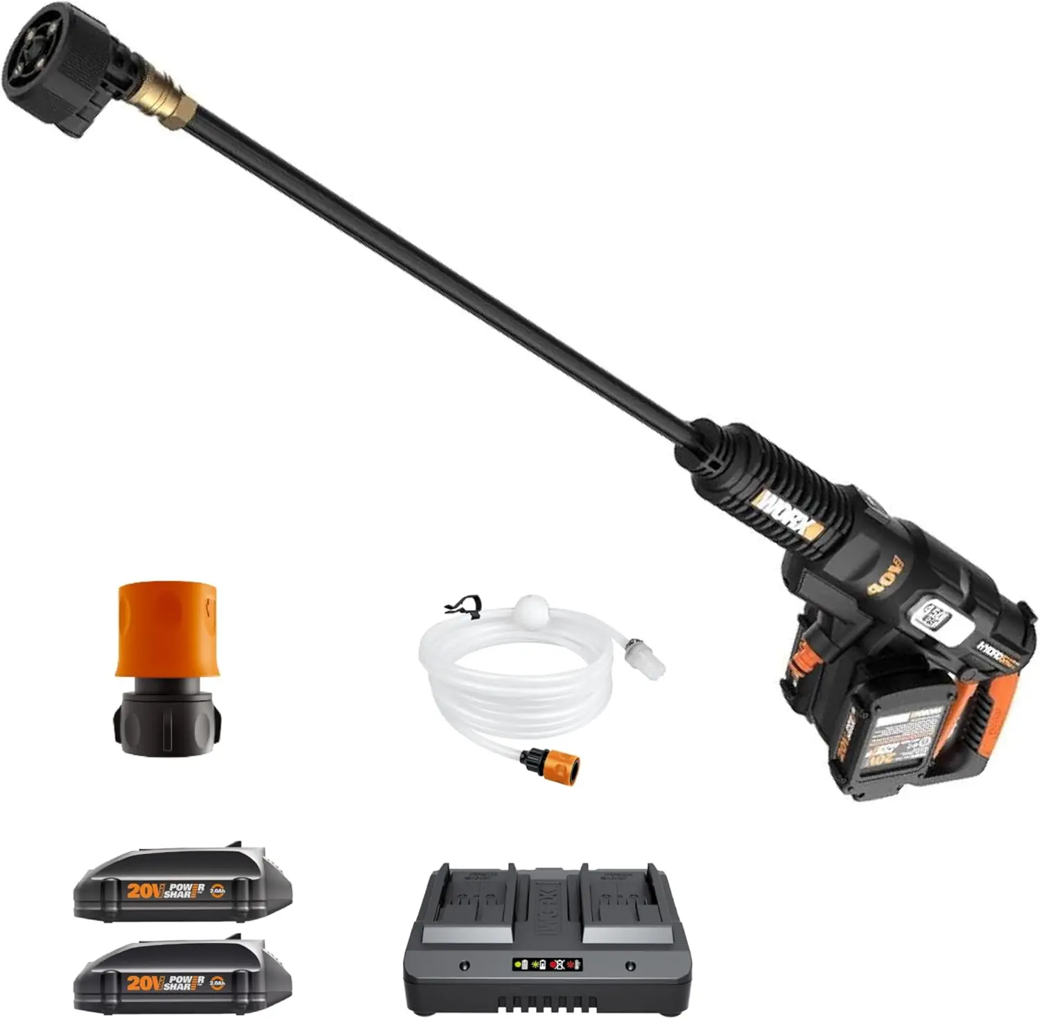 

40V Power Share 2X20V Portable Power Cleaner (Batteries & Charger Included) - WG644 Black/Orange