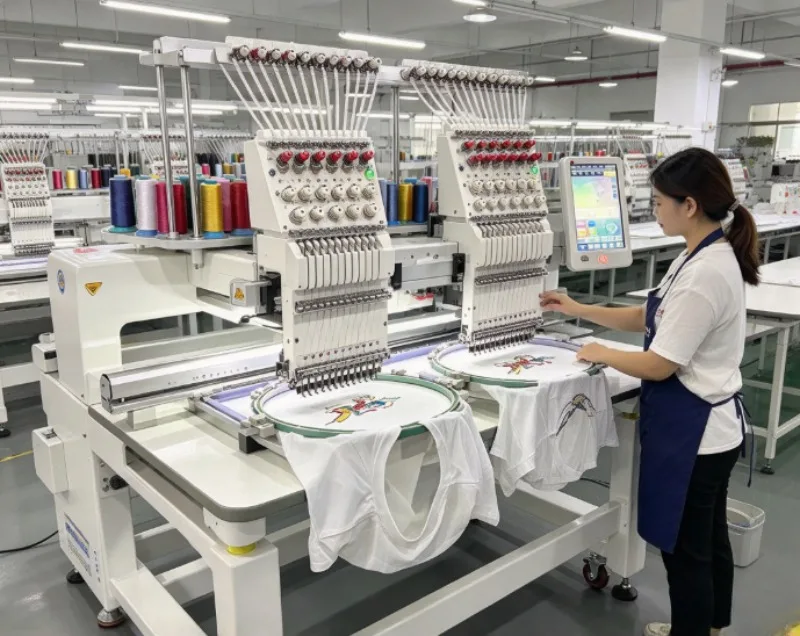 High Speed Monogram Machine Embroidery With Large Sewing Field And Auto Tension For Towel And Robe Personalization Italy